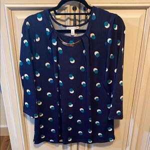 Navy Polka Dot Top by Notations
